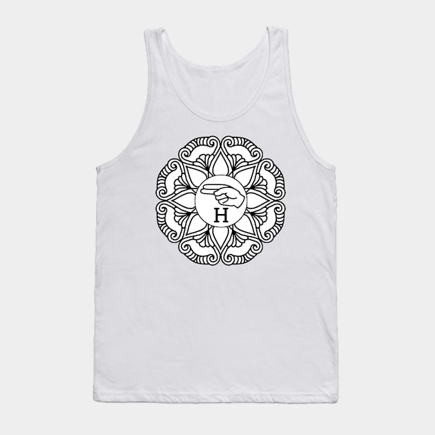 Letter H - ASL Langue des signes américaine Tank Top by Rabie